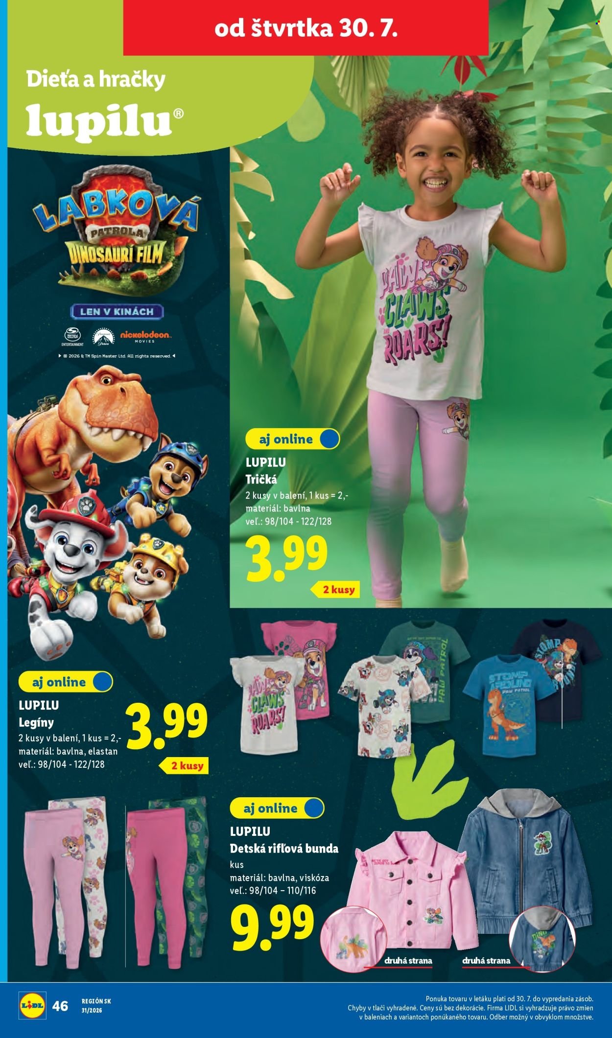 LIDL leták - Od pondelka 27.7.2026