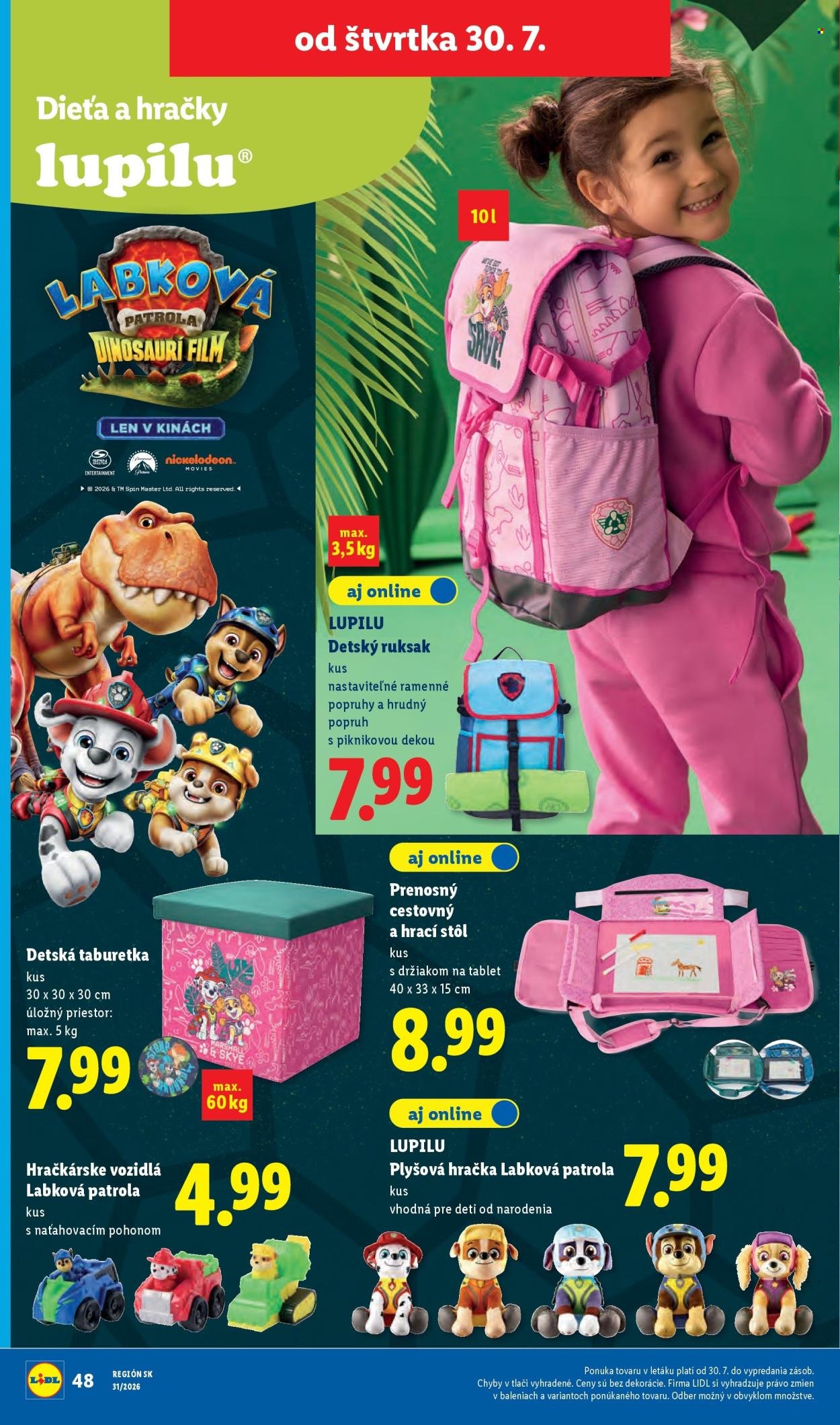 LIDL leták - Od pondelka 27.7.2026