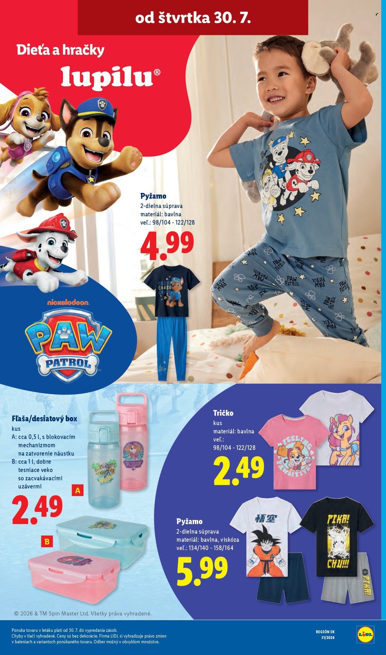 LIDL leták - Od pondelka 27.7.2026