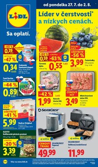 LIDL leták - Od pondelka 27.7.2026