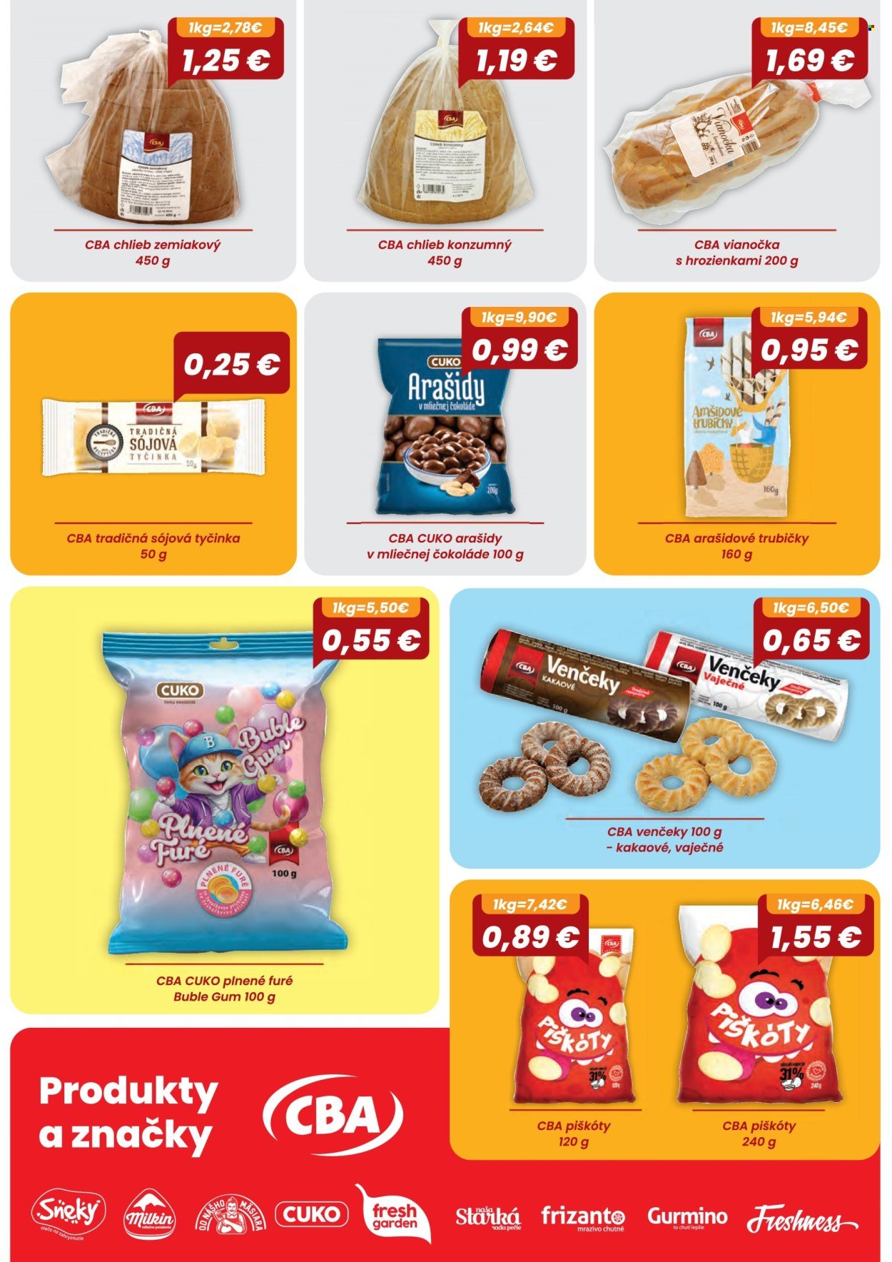 CBA KOMFOS leták - Výhodná ponuka - opäť lacnejšie