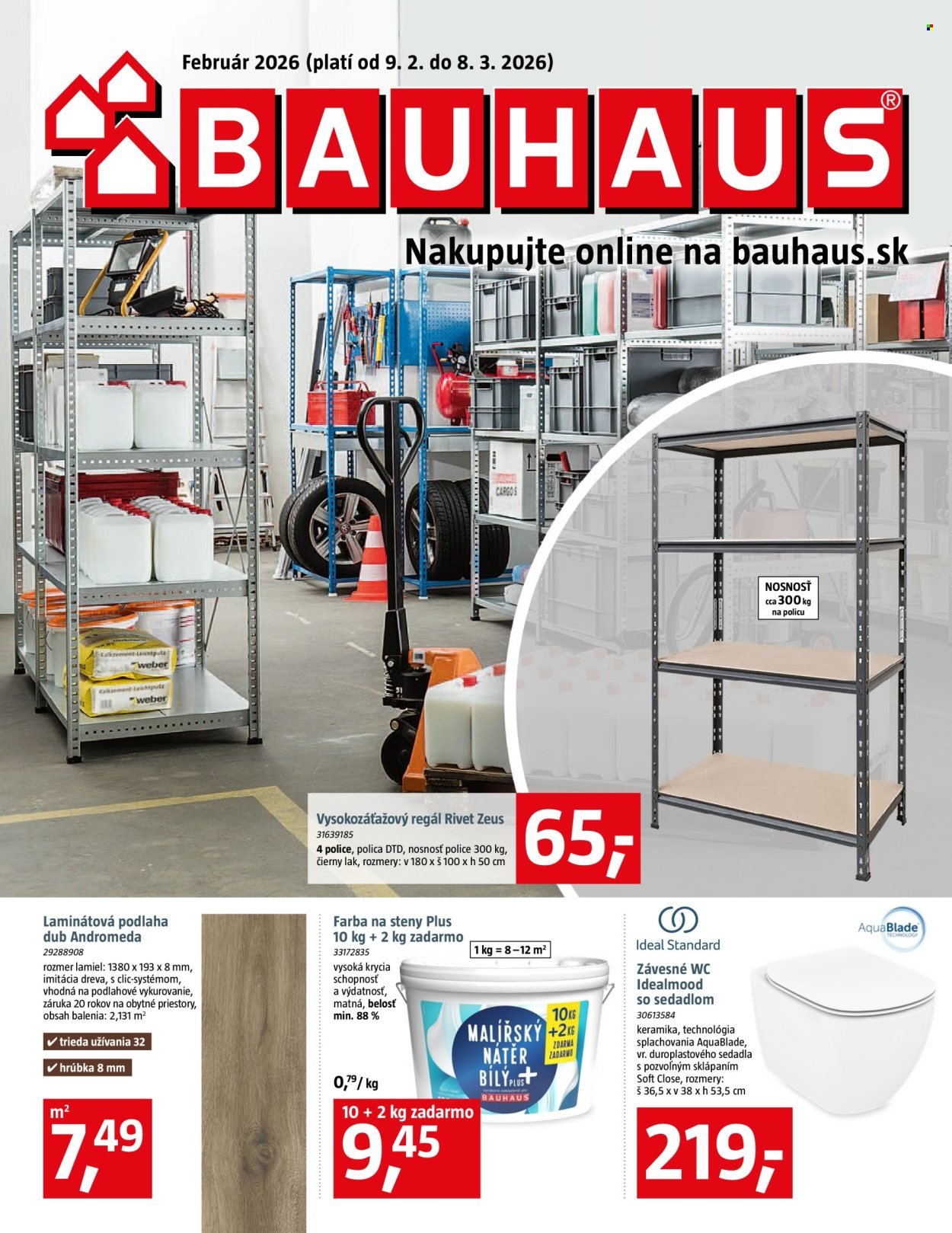 BAUHAUS leták - Aktuálna ponuka (2026-02-09 - 2026-03-08) | 1