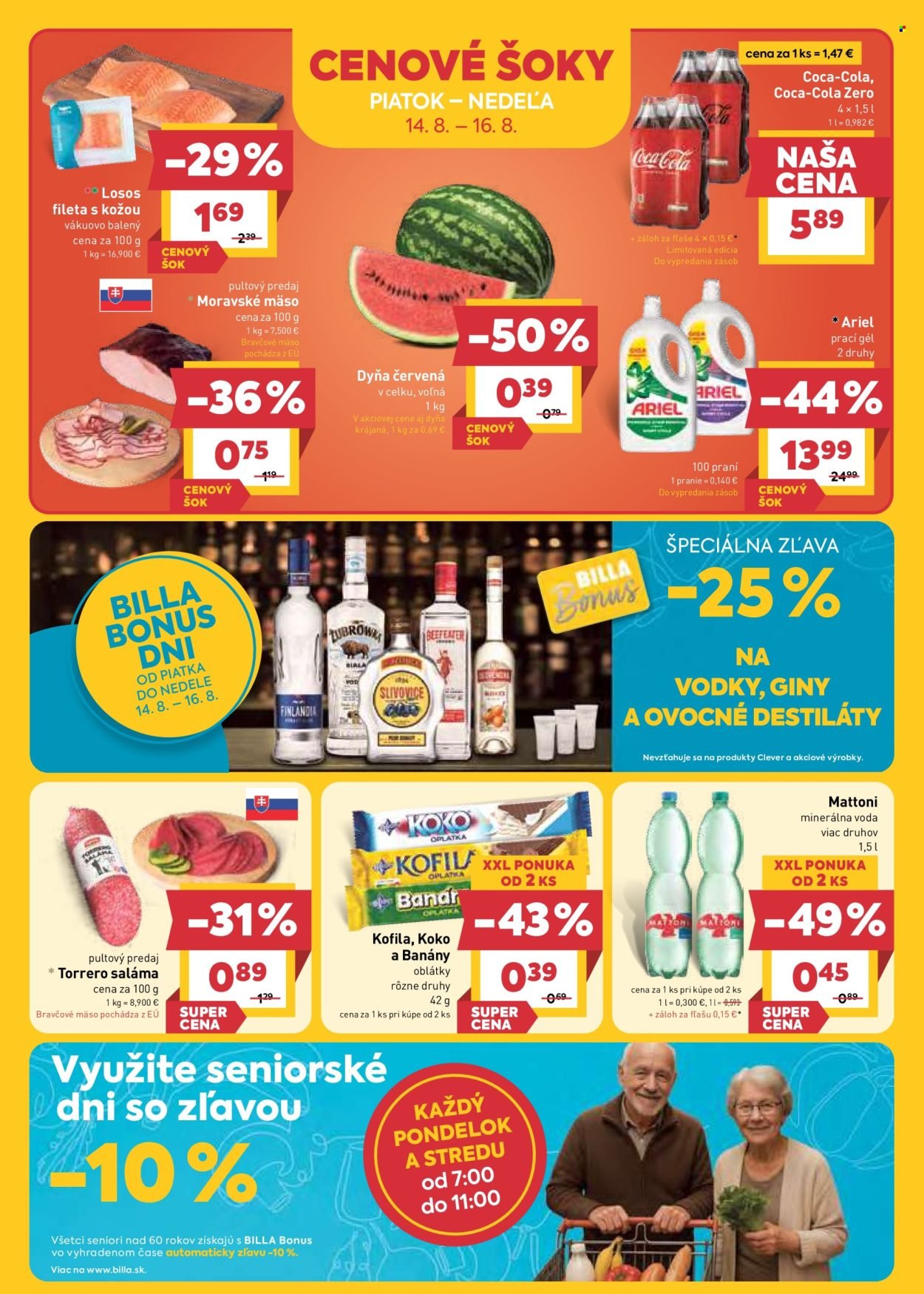 BILLA leták - Od stredy 12.8.2026