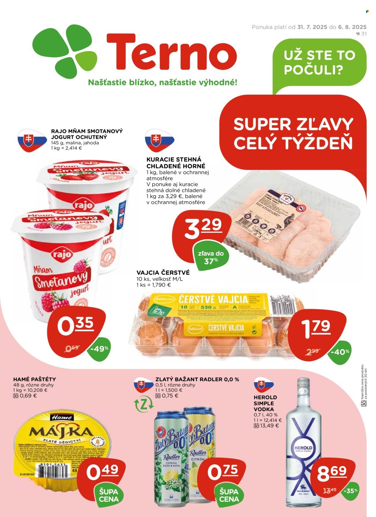 TERNO leták - Od štvrtka 31.7.2025 (2025-07-31 - 2025-08-06) | 1