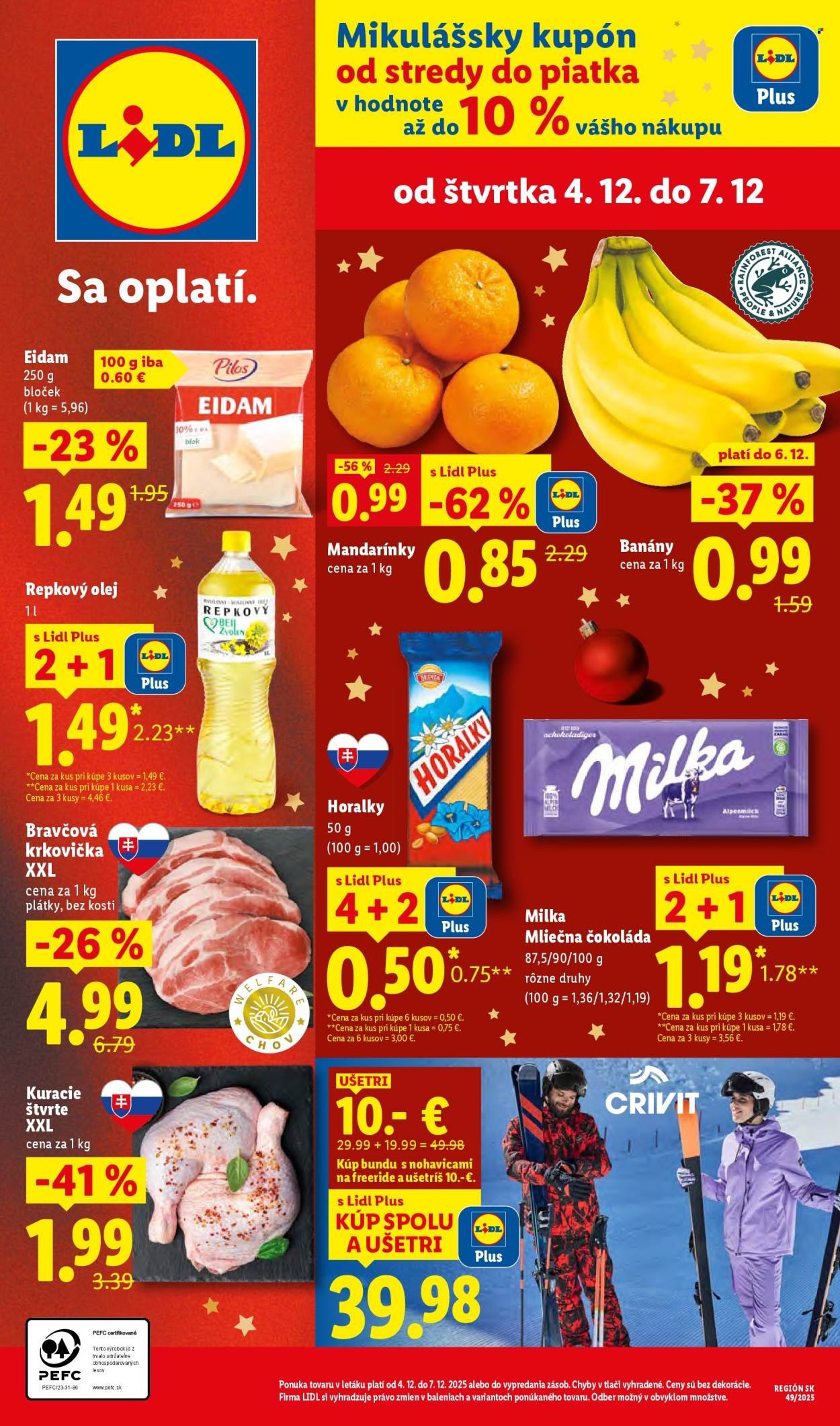 LIDL leták - Od štvrtka 4.12.2025 (2025-12-04 - 2025-12-07) | 1