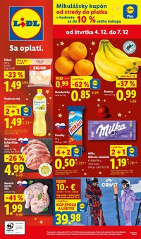 LIDL leták - Od štvrtka 4.12.2025 (2025-12-04 - 2025-12-07)