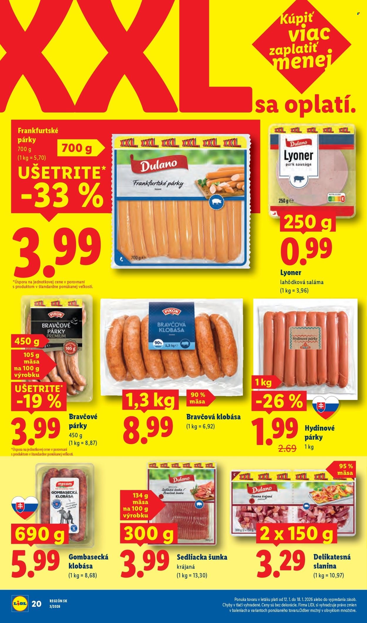 LIDL leták - Od pondelka 12.1.2026 (2026-01-12 - 2026-01-18) | 20