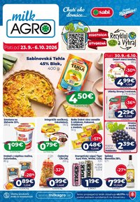 MILK AGRO leták - Od stredy 23.9.2026