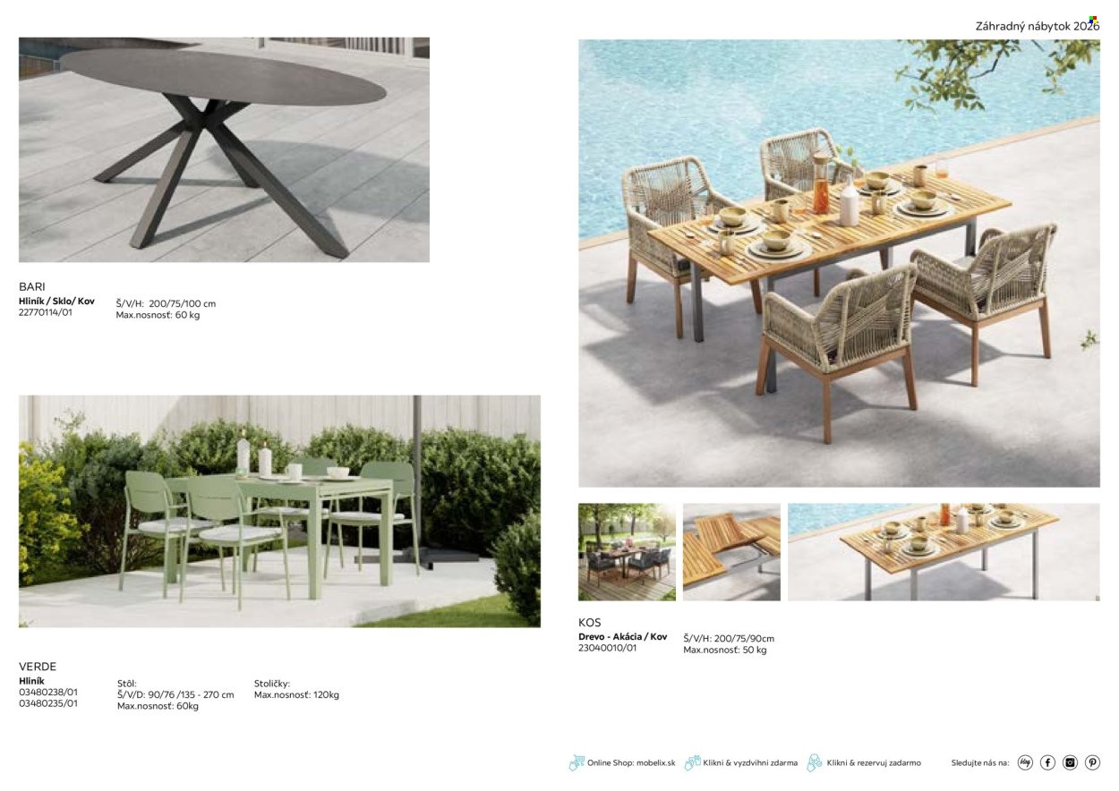 MÖBELIX leták - Katalóg záhradný nábytok (2026-03-01 - 2026-09-30) | 29
