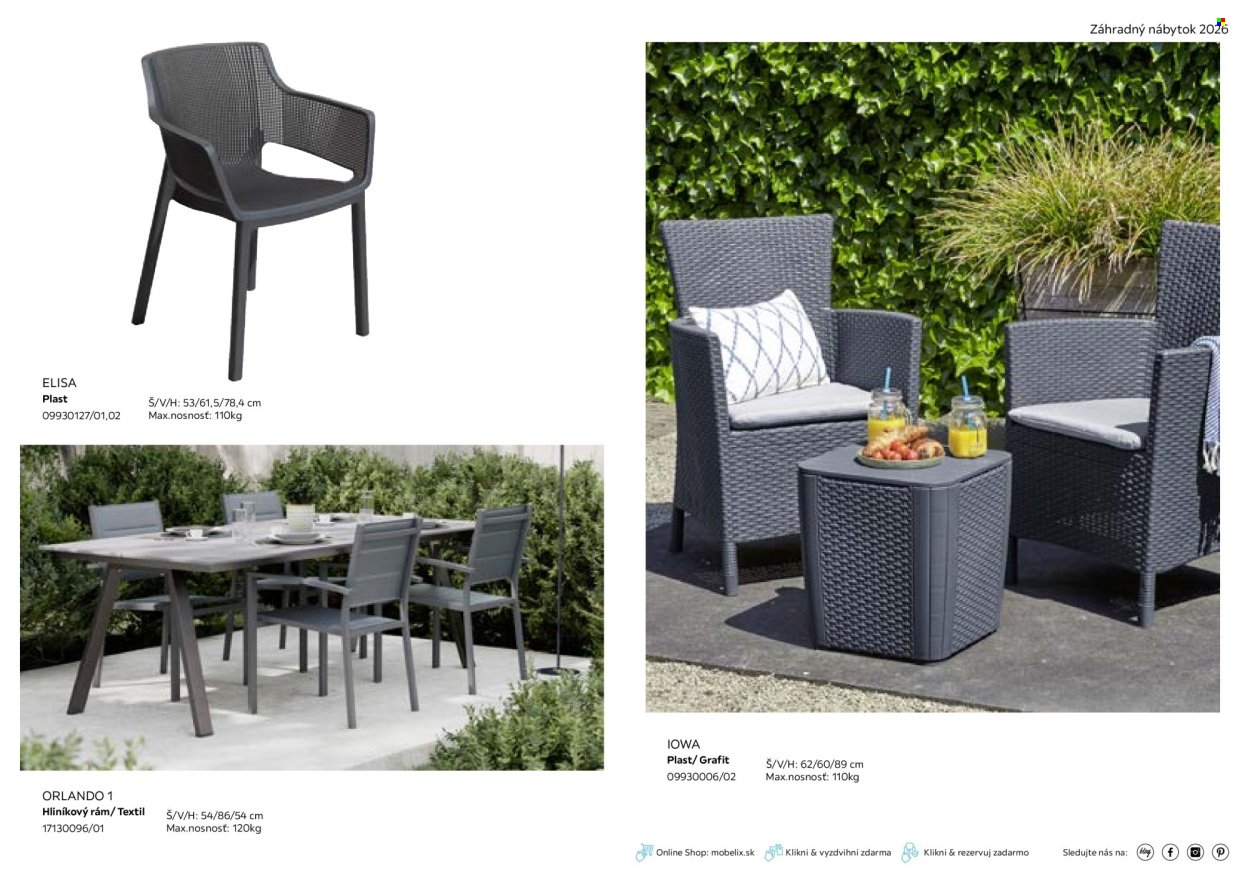 MÖBELIX leták - Katalóg záhradný nábytok (2026-03-01 - 2026-09-30) | 39