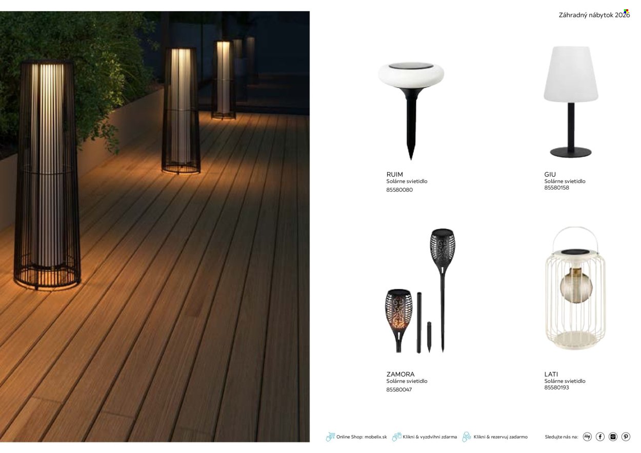 MÖBELIX leták - Katalóg záhradný nábytok (2026-03-01 - 2026-09-30) | 85