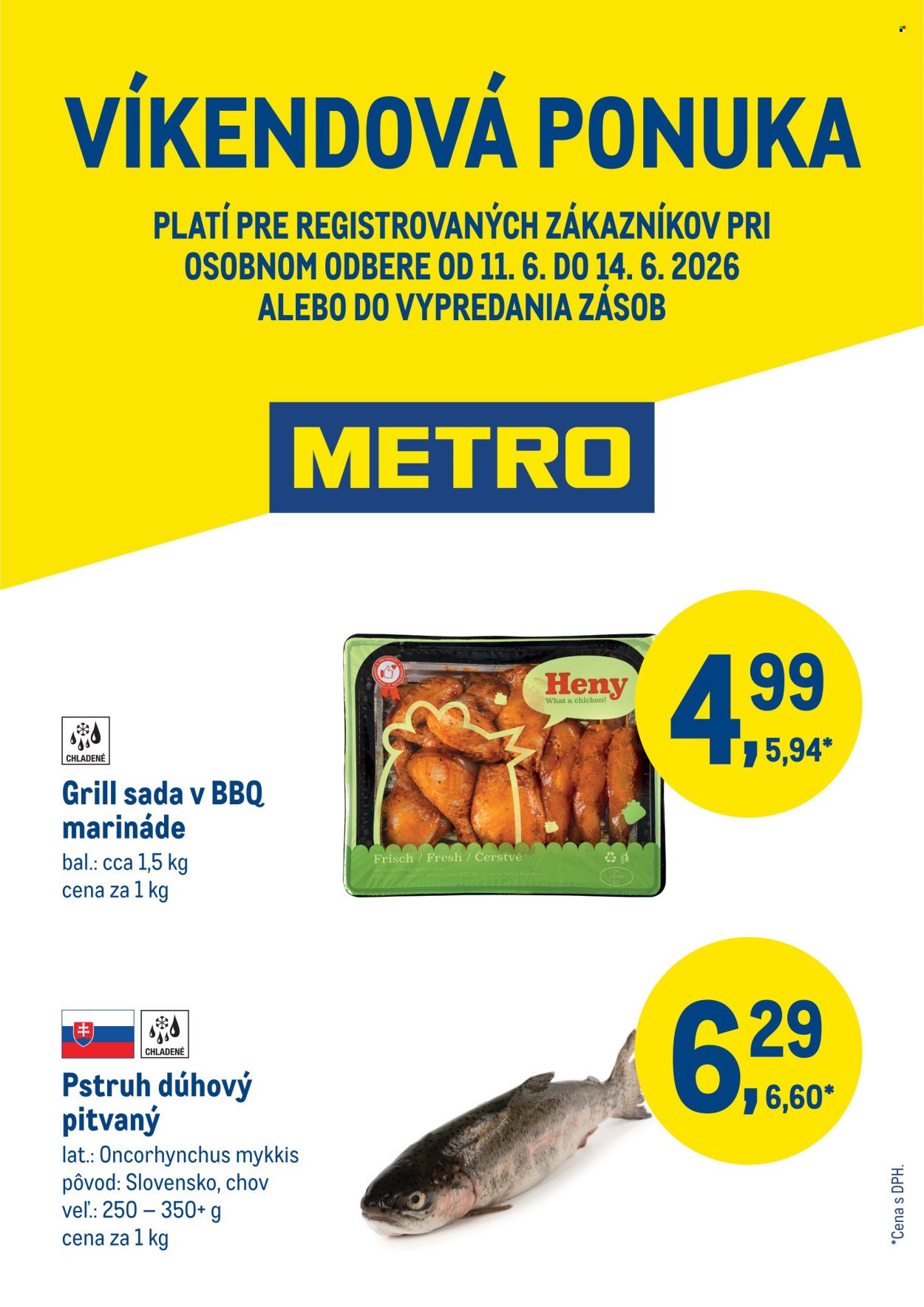 METRO leták - Víkendová ponuka