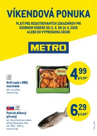 METRO leták - Víkendová ponuka