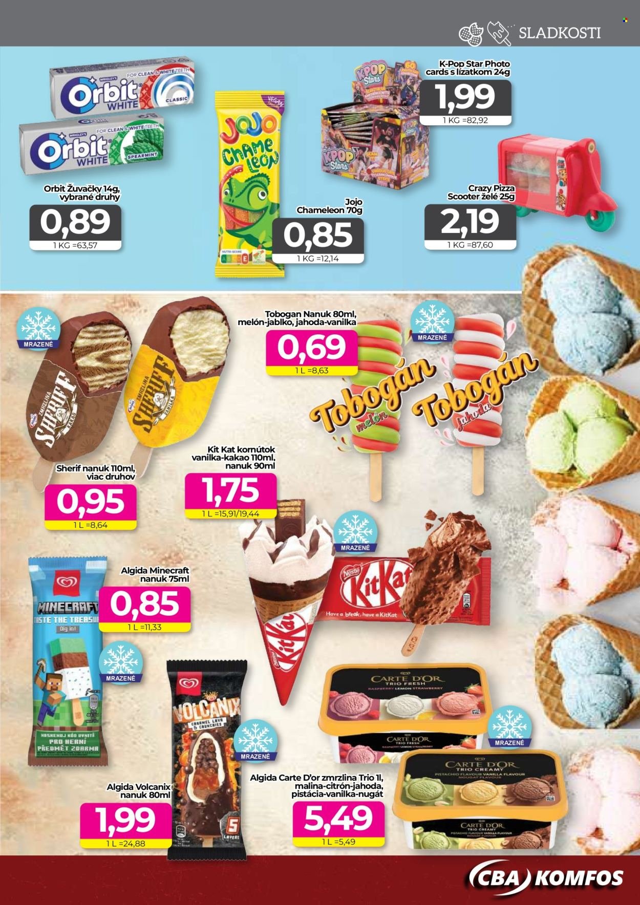 CBA KOMFOS leták - Výhodná ponuka - opäť lacnejšie