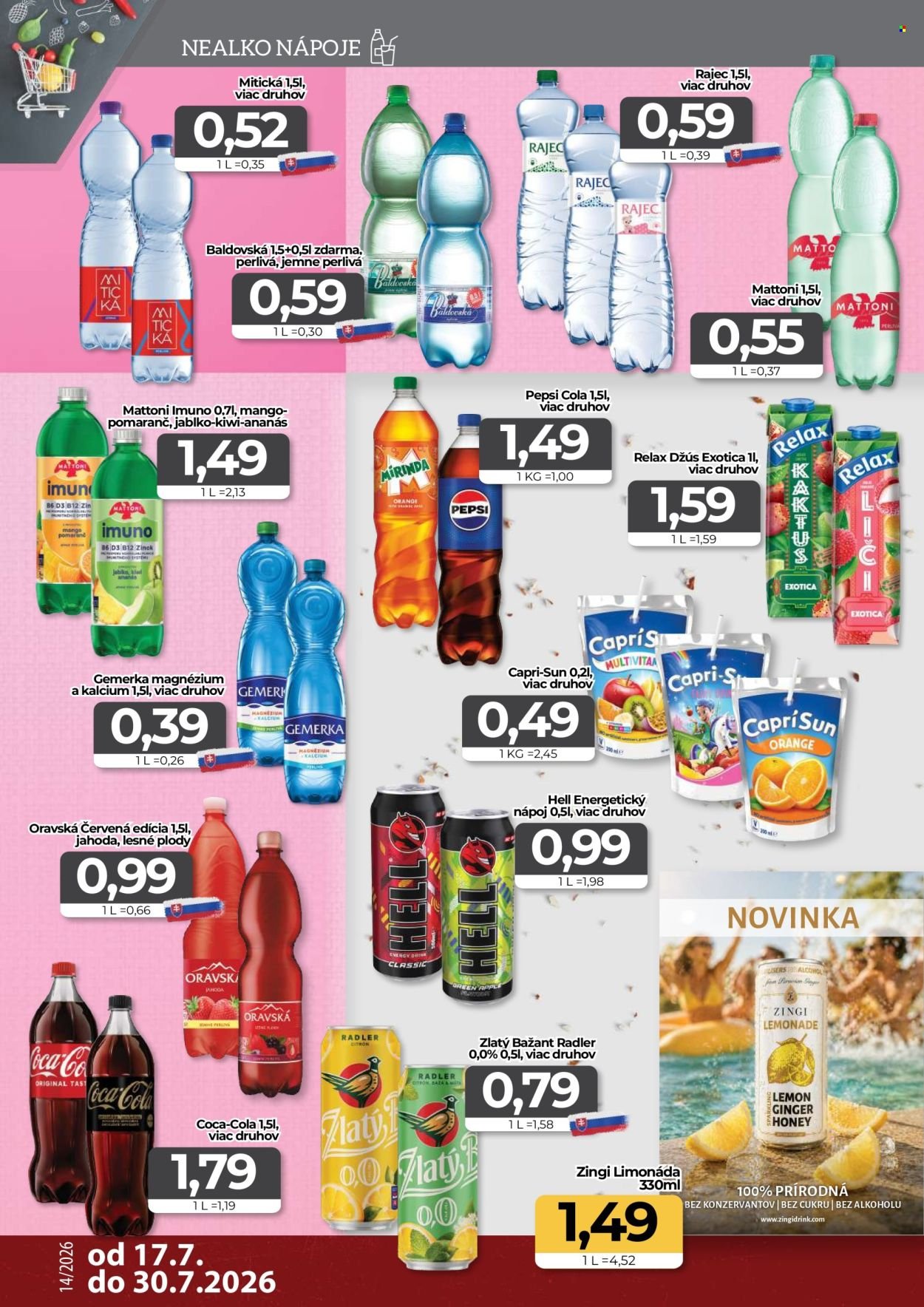 CBA KOMFOS leták - Výhodná ponuka - opäť lacnejšie