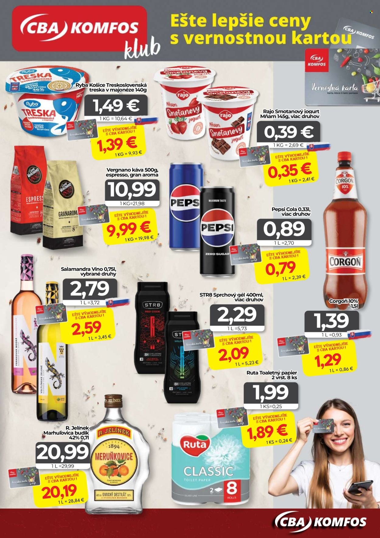 CBA KOMFOS leták - Výhodná ponuka - opäť lacnejšie