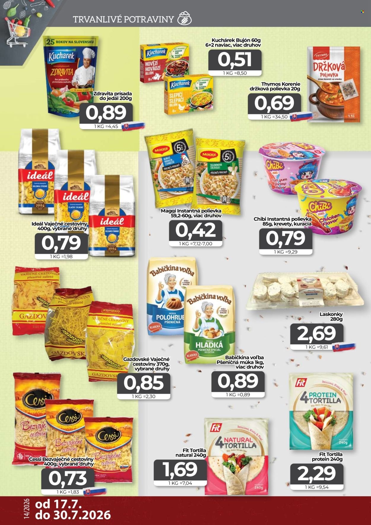 CBA KOMFOS leták - Výhodná ponuka - opäť lacnejšie