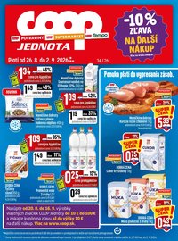 COOP JEDNOTA leták - Od stredy 26.8.2026