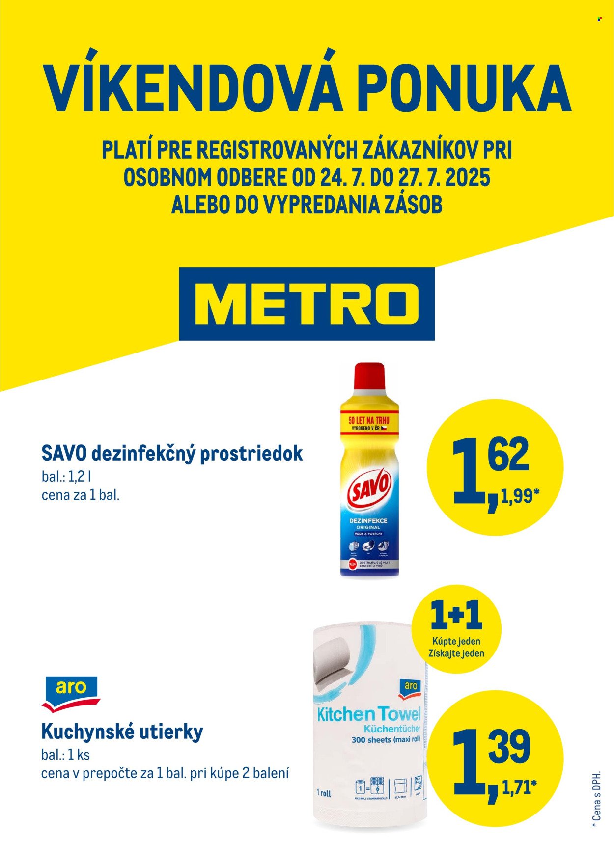 METRO leták - Víkendová ponuka - drogéria (2025-07-24 - 2025-07-27) | 1