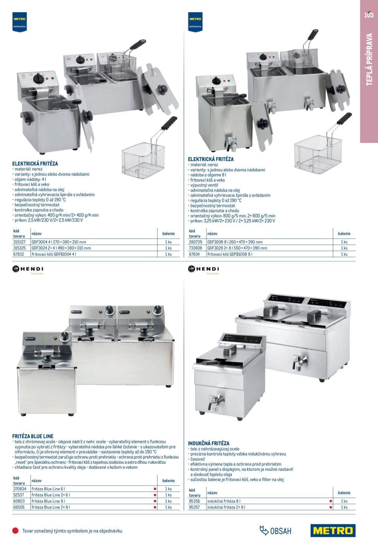 METRO leták - Gastro vybavenie a zariadenie (2025-02-01 - 2026-01-31) | 103