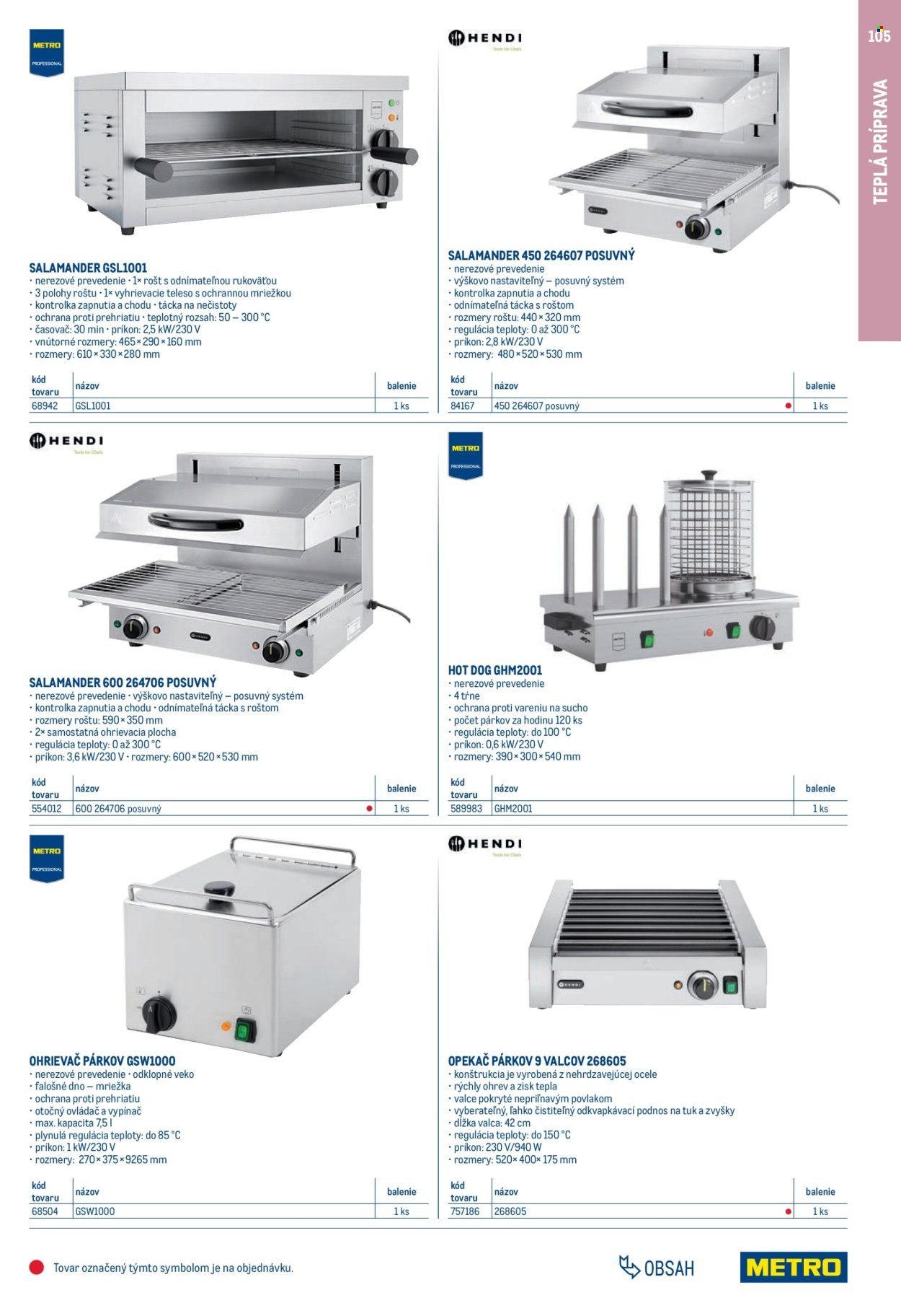 METRO leták - Gastro vybavenie a zariadenie (2025-02-01 - 2026-01-31) | 105