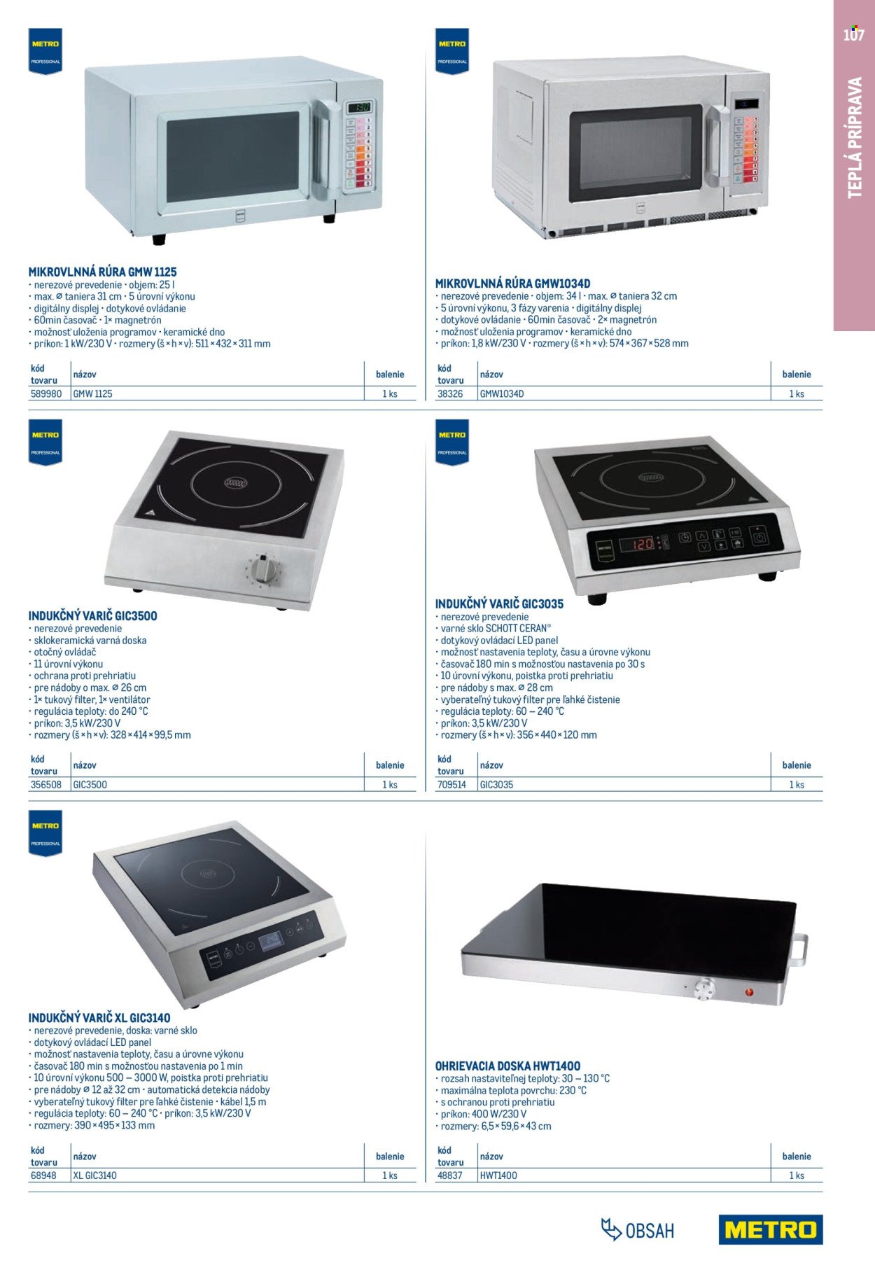 METRO leták - Gastro vybavenie a zariadenie (2025-02-01 - 2026-01-31) | 107