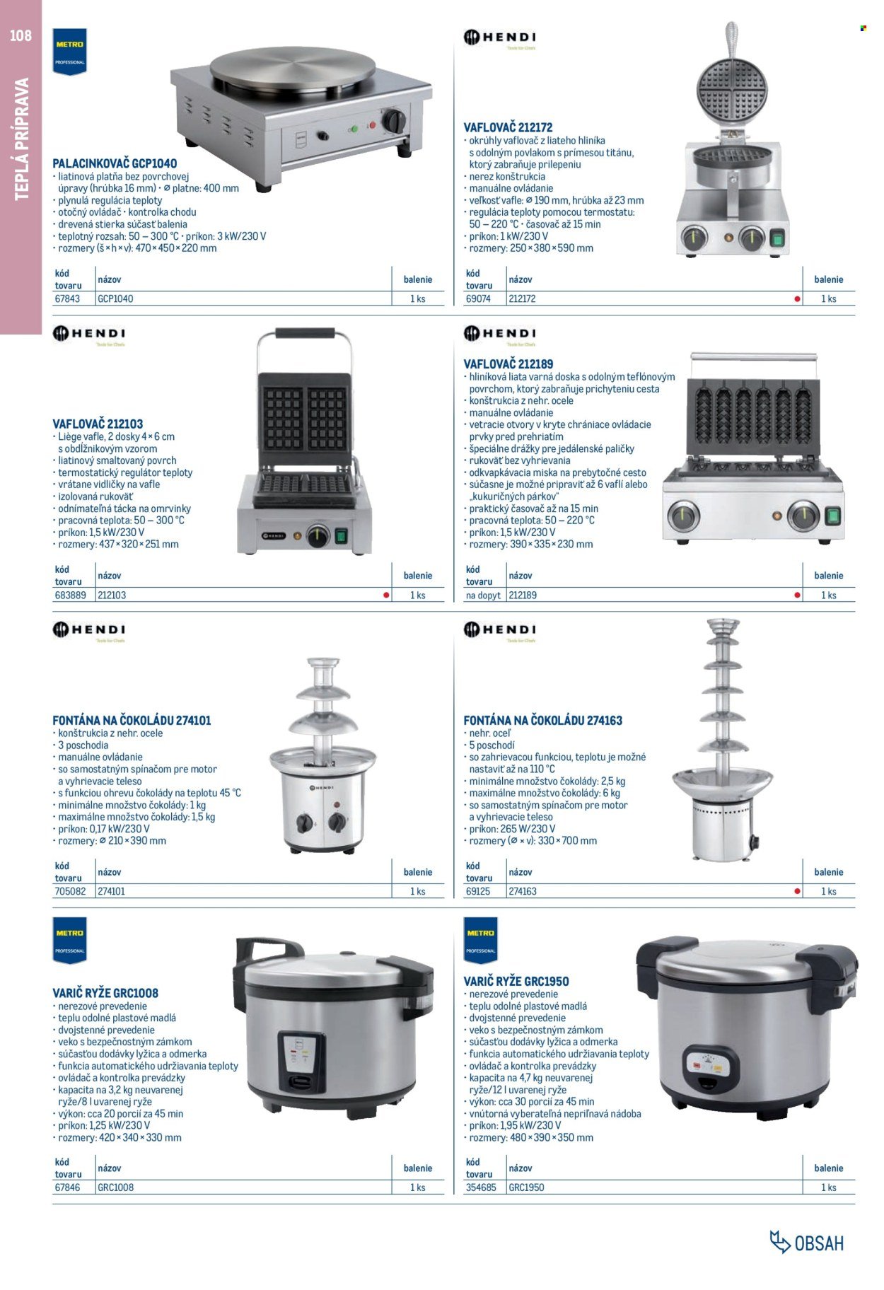 METRO leták - Gastro vybavenie a zariadenie (2025-02-01 - 2026-01-31) | 108