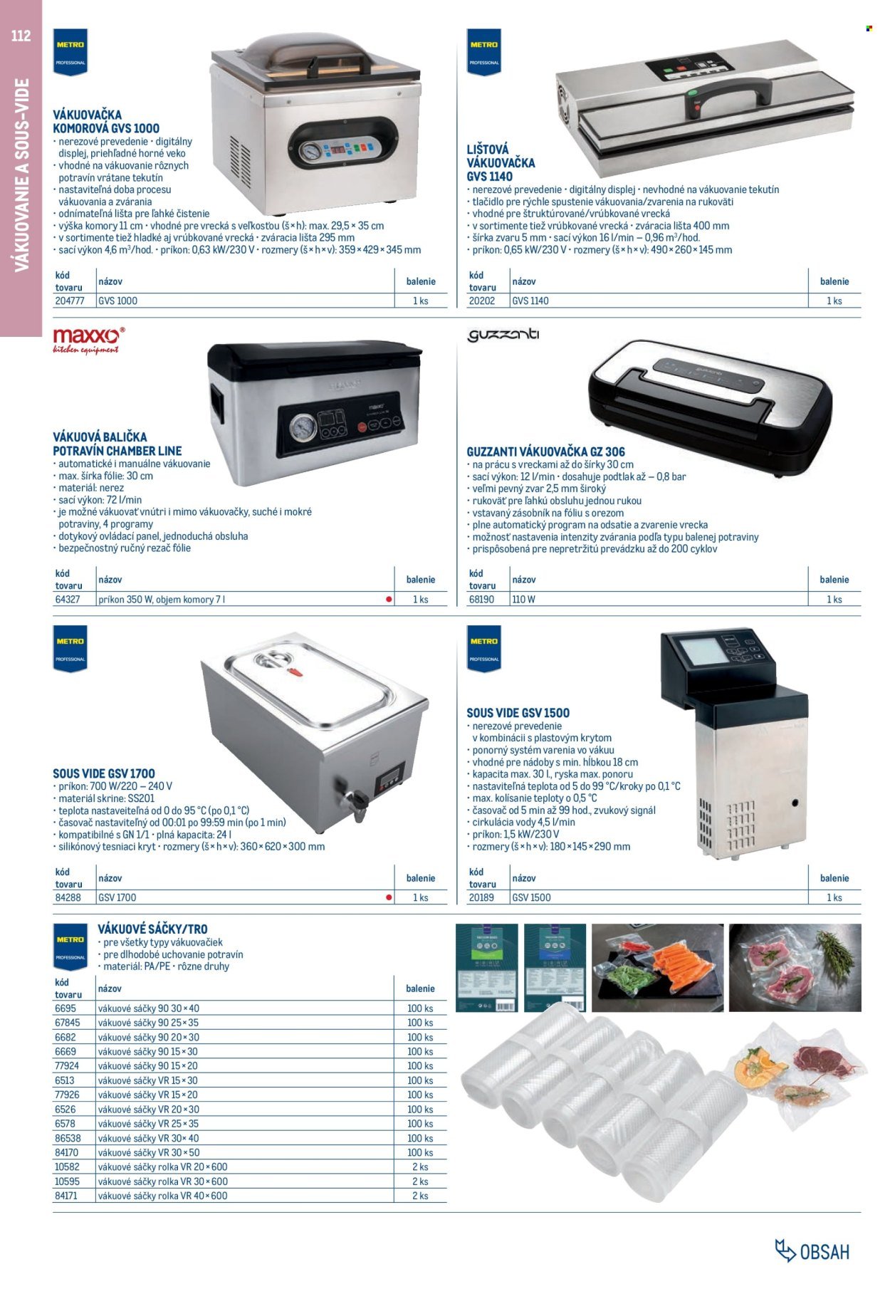 METRO leták - Gastro vybavenie a zariadenie (2025-02-01 - 2026-01-31) | 112