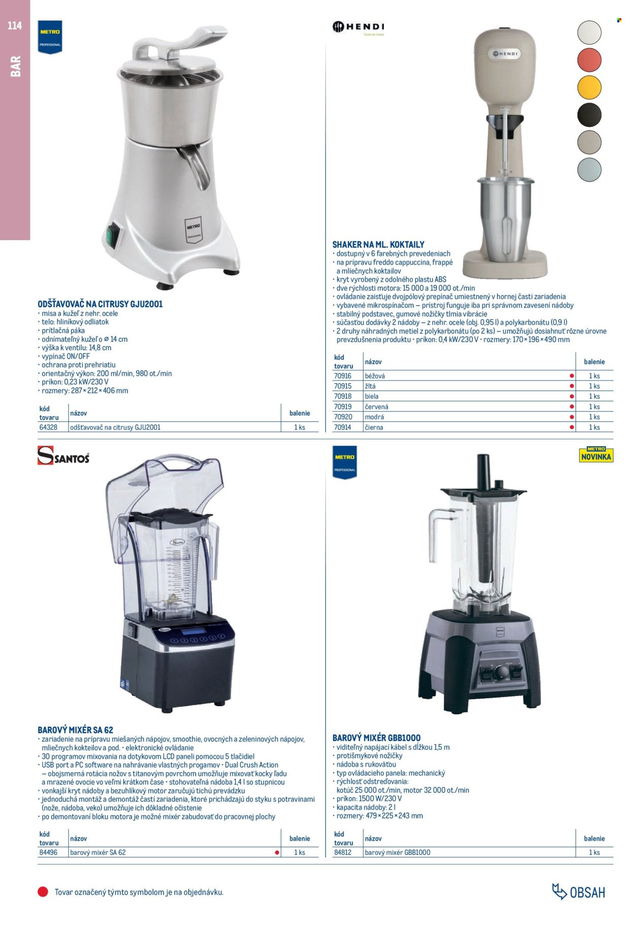 METRO leták - Gastro vybavenie a zariadenie (2025-02-01 - 2026-01-31) | 114