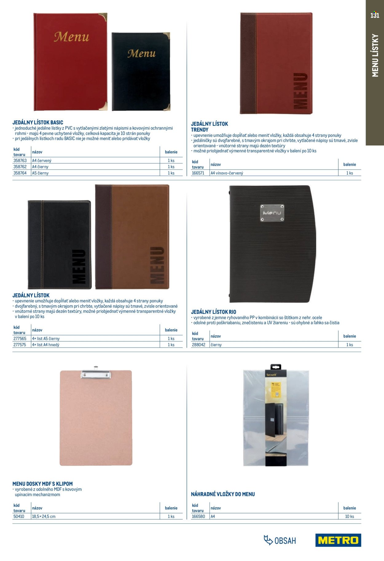 METRO leták - Gastro vybavenie a zariadenie (2025-02-01 - 2026-01-31) | 131