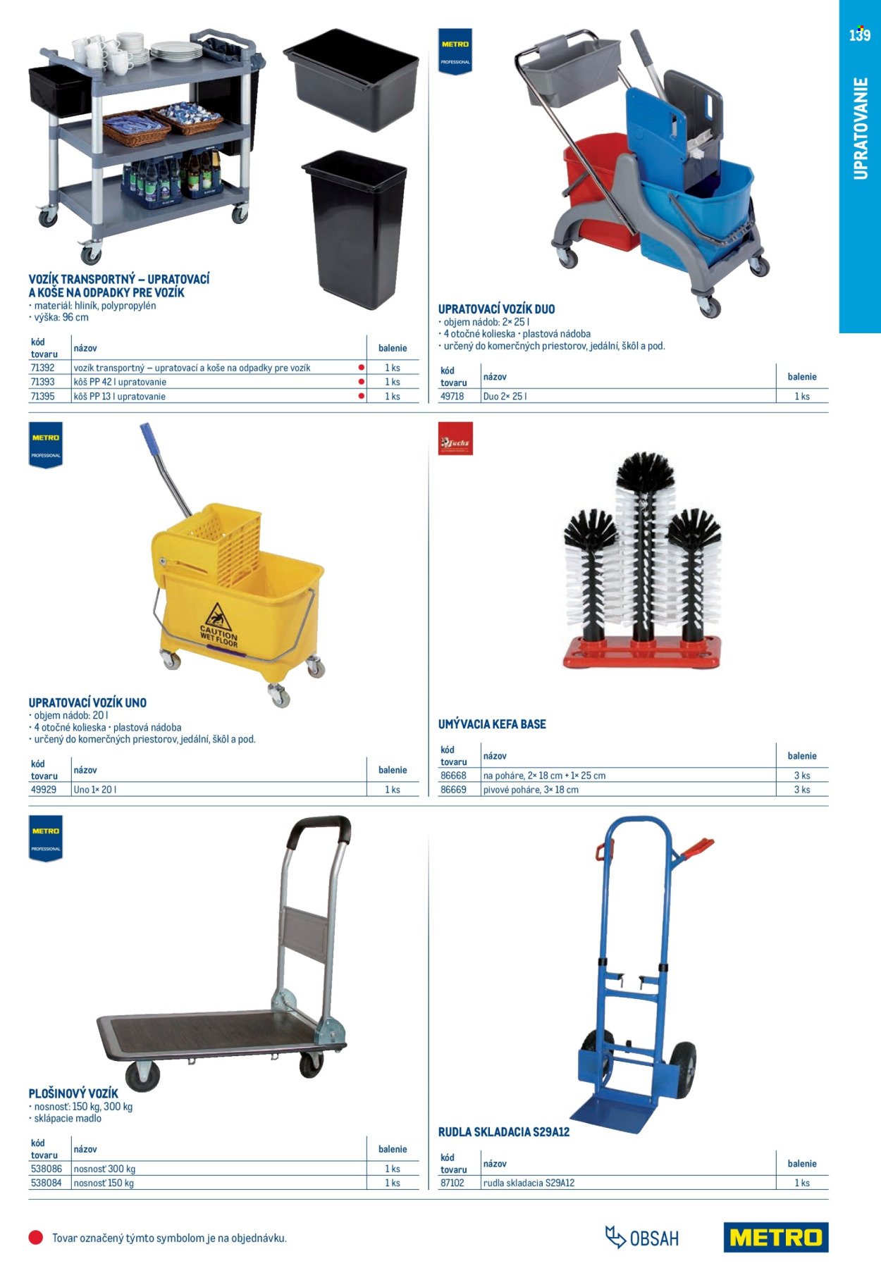 METRO leták - Gastro vybavenie a zariadenie (2025-02-01 - 2026-01-31) | 139