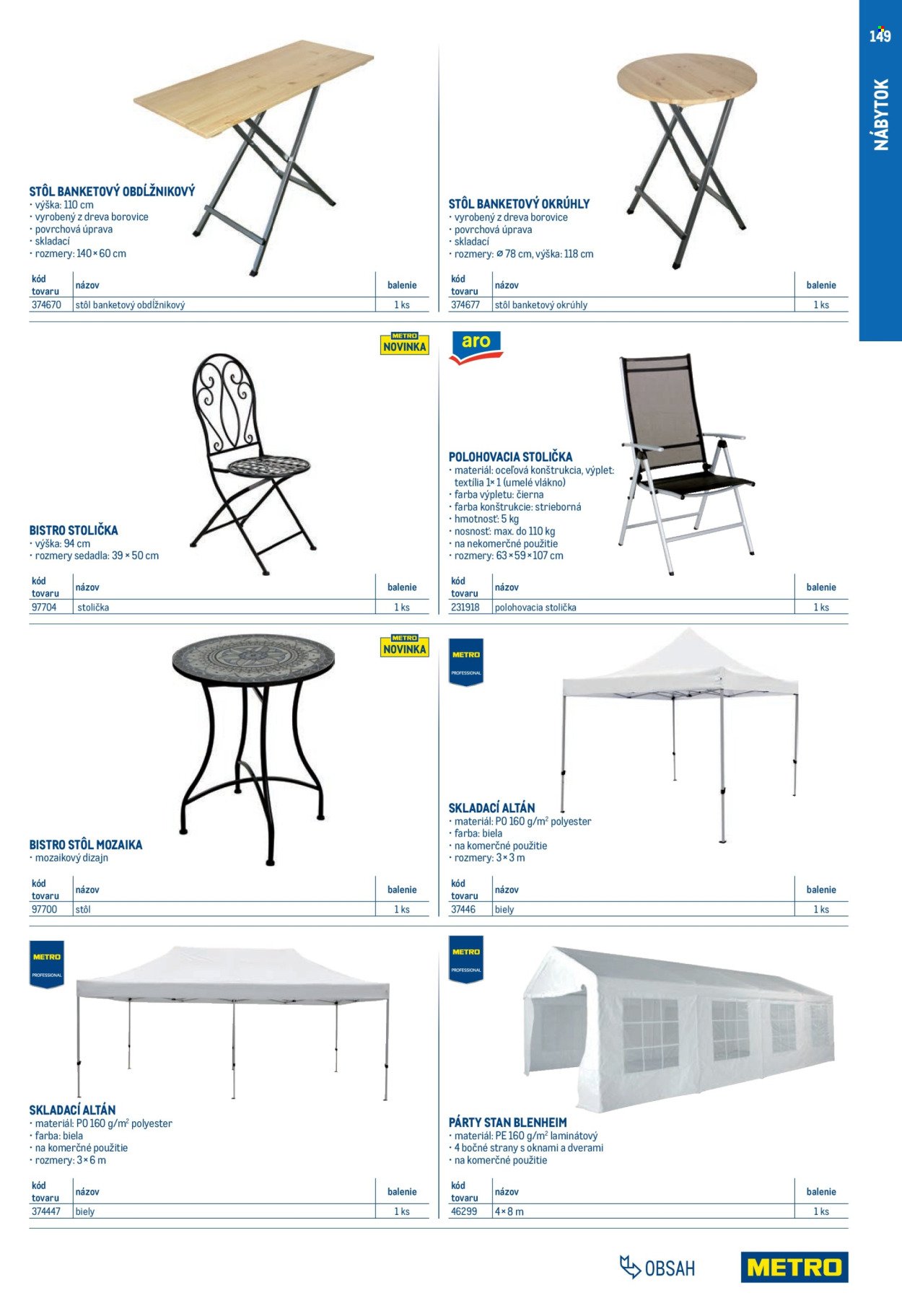 METRO leták - Gastro vybavenie a zariadenie (2025-02-01 - 2026-01-31) | 149