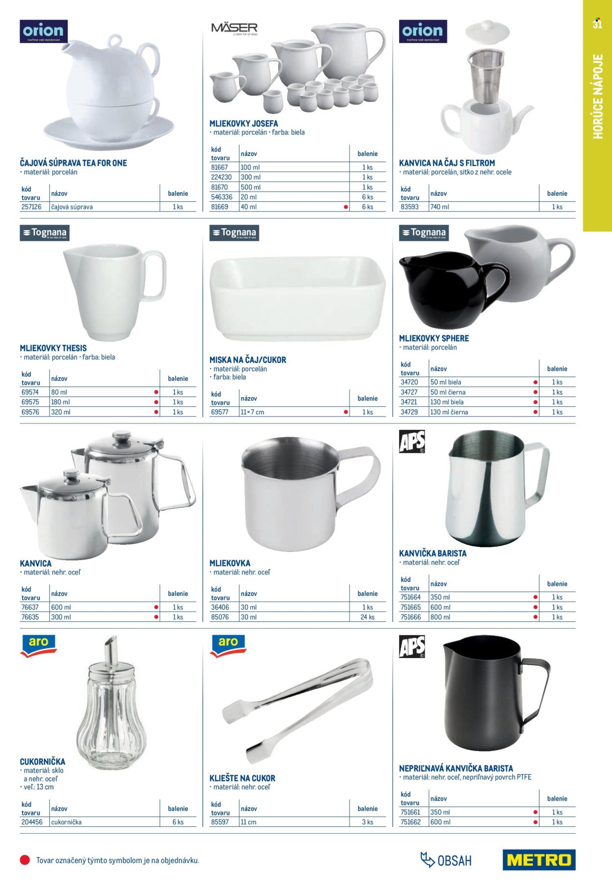 METRO leták - Gastro vybavenie a zariadenie (2025-02-01 - 2026-01-31) | 31