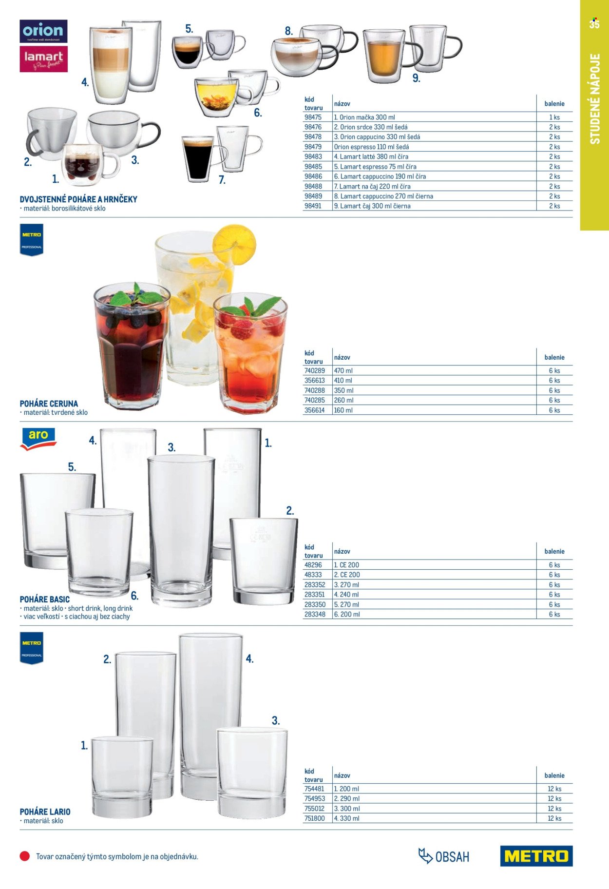 METRO leták - Gastro vybavenie a zariadenie (2025-02-01 - 2026-01-31) | 35