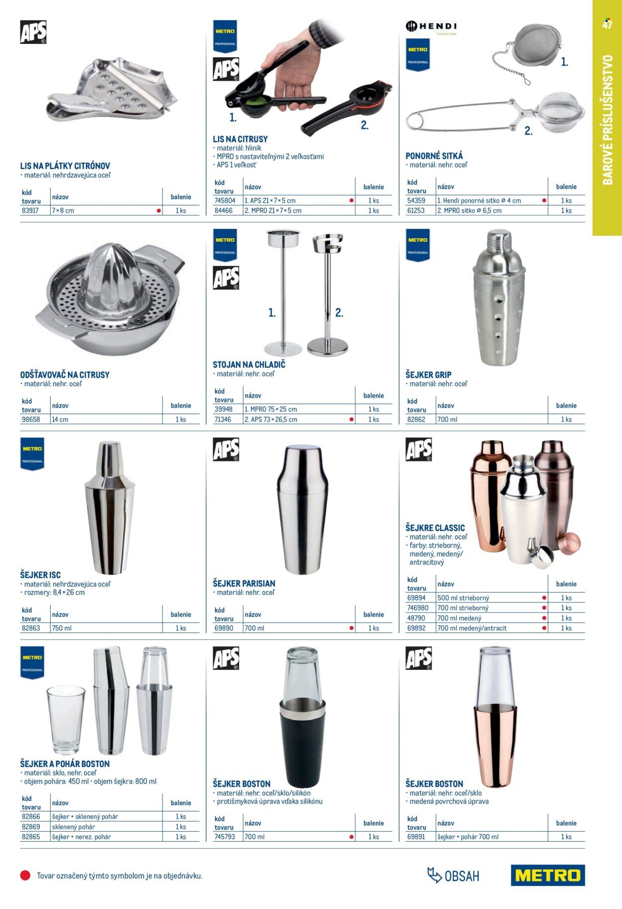 METRO leták - Gastro vybavenie a zariadenie (2025-02-01 - 2026-01-31) | 47