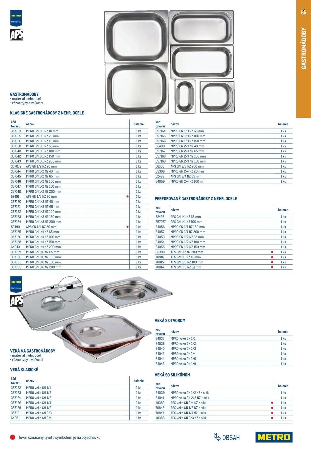 METRO leták - Gastro vybavenie a zariadenie (2025-02-01 - 2026-01-31) | 55
