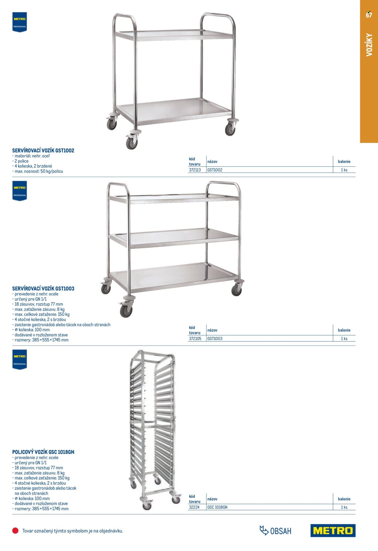 METRO leták - Gastro vybavenie a zariadenie (2025-02-01 - 2026-01-31) | 67