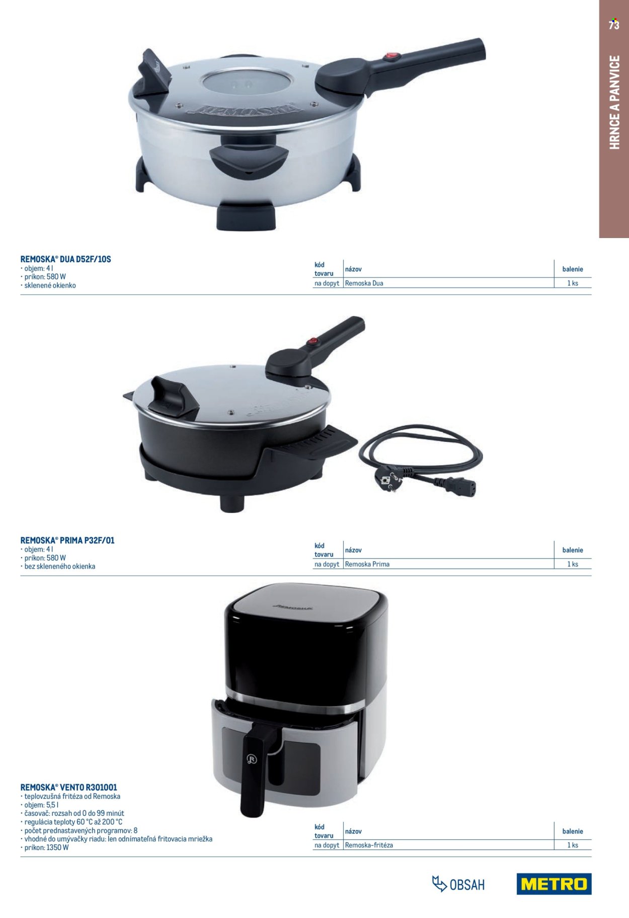 METRO leták - Gastro vybavenie a zariadenie (2025-02-01 - 2026-01-31) | 73