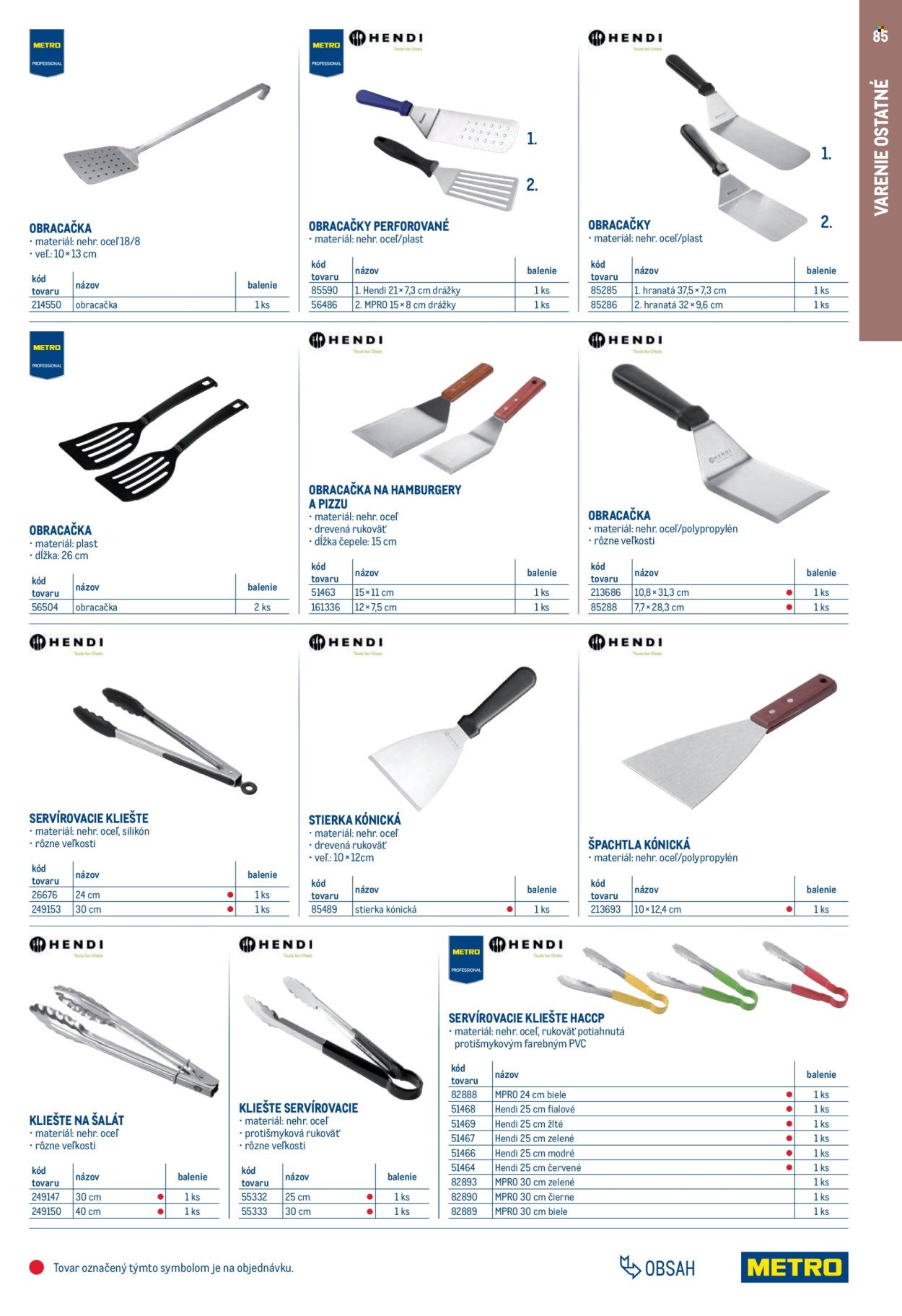 METRO leták - Gastro vybavenie a zariadenie (2025-02-01 - 2026-01-31) | 85