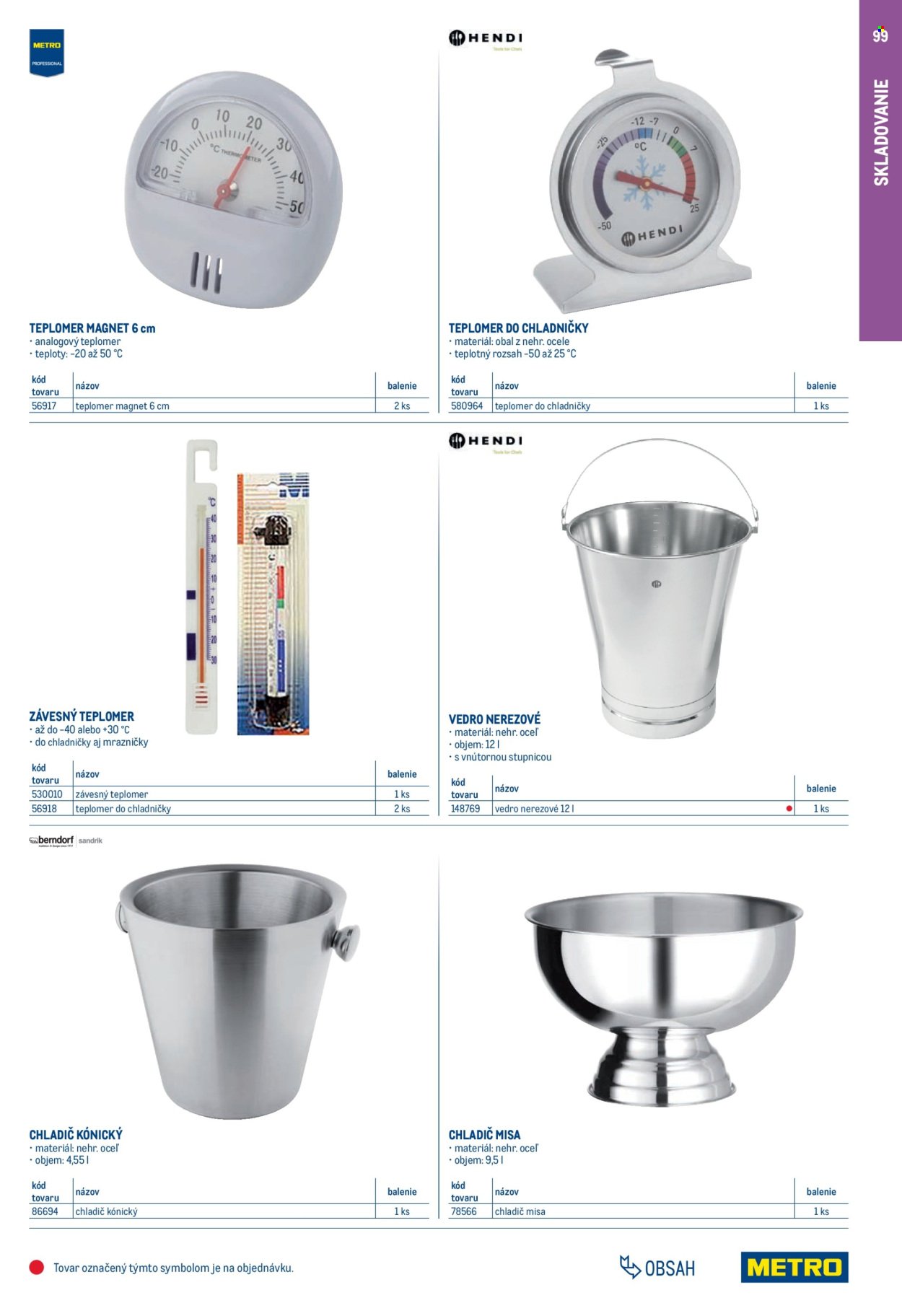 METRO leták - Gastro vybavenie a zariadenie (2025-02-01 - 2026-01-31) | 99