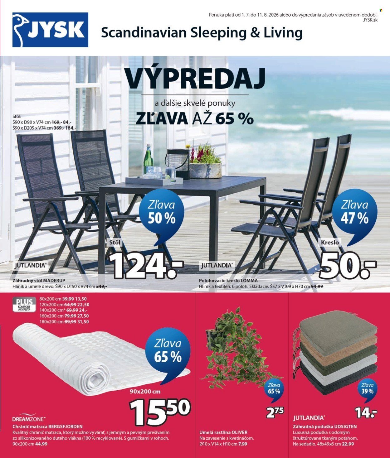 JYSK leták - Od stredy 1.7.2026