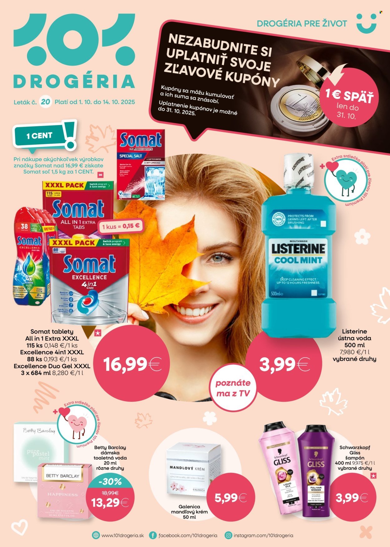 101 DROGERIE leták - Od stredy 1.10.2025 (2025-10-01 - 2025-10-14) | 1