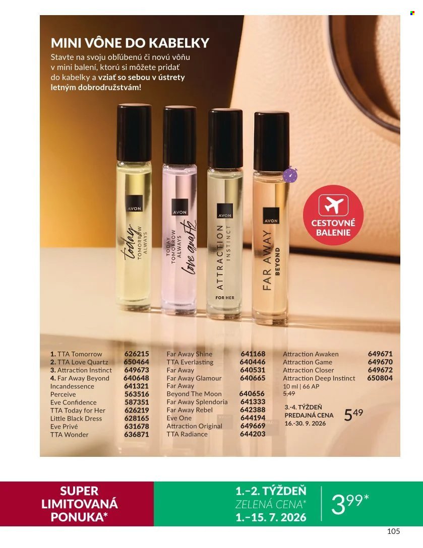 AVON leták - Od utorka 1.9.2026