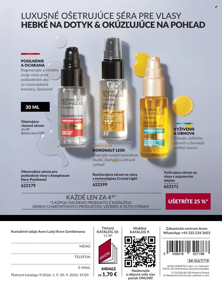 AVON leták - Od utorka 1.9.2026