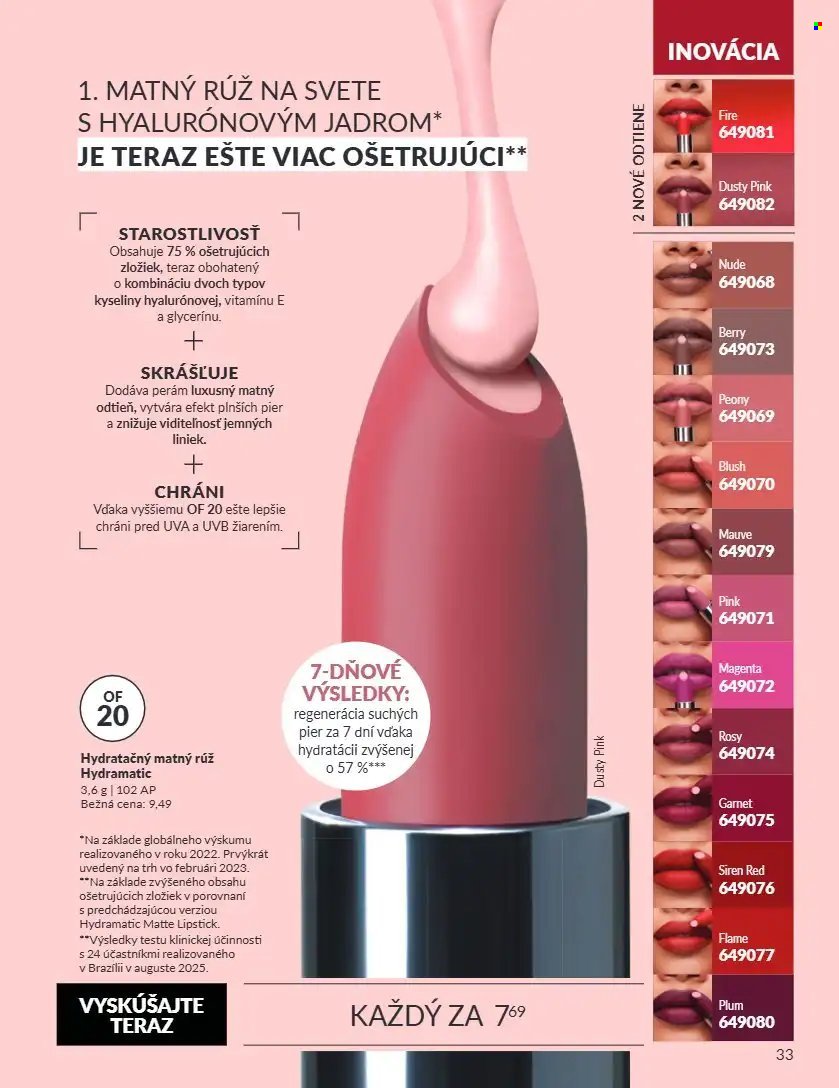 AVON leták - Od utorka 1.9.2026
