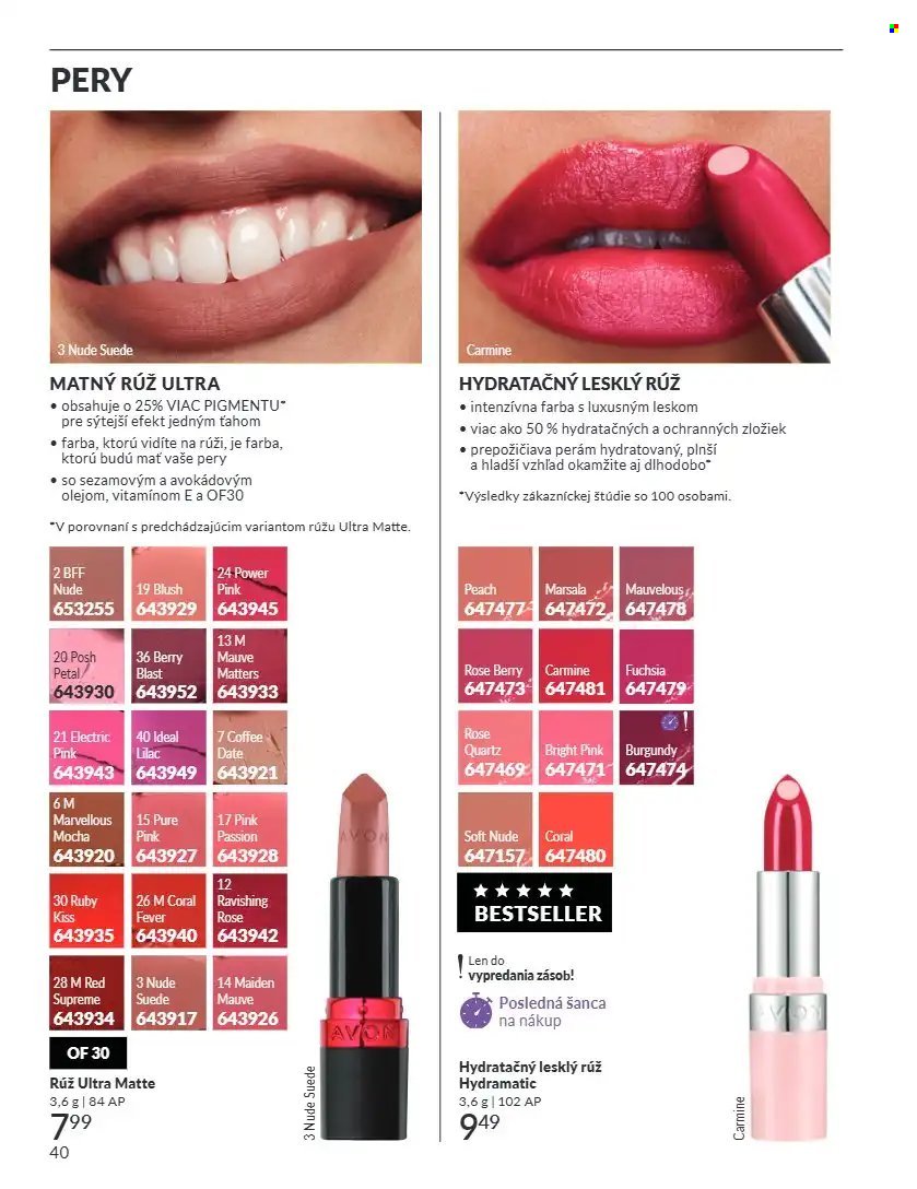 AVON leták - Od utorka 1.9.2026