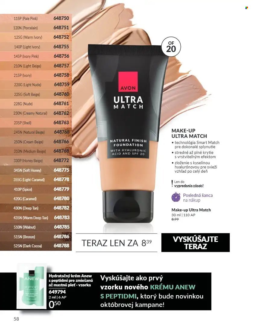 AVON leták - Od utorka 1.9.2026