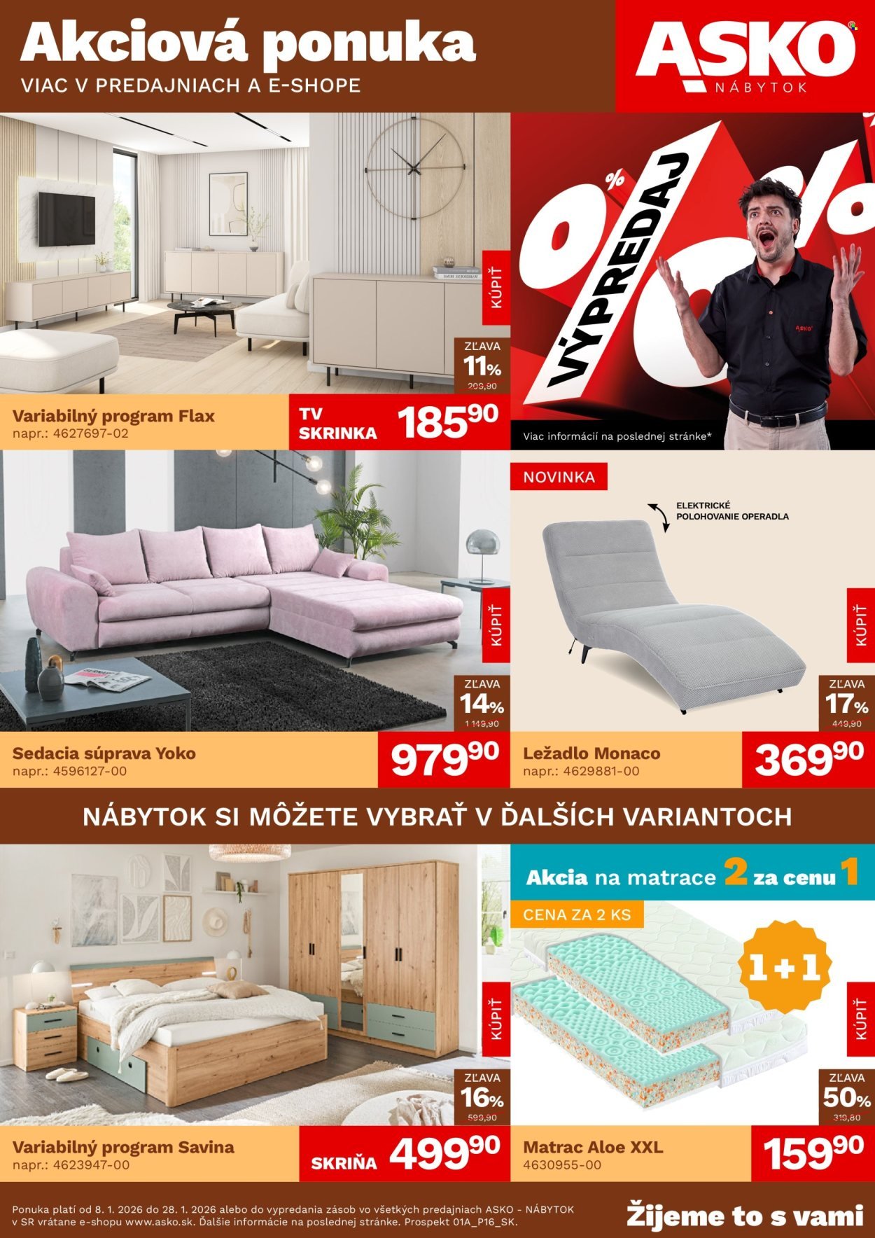 ASKO NÁBYTOK leták - Akčná ponuka (2026-01-08 - 2026-01-28) | 1