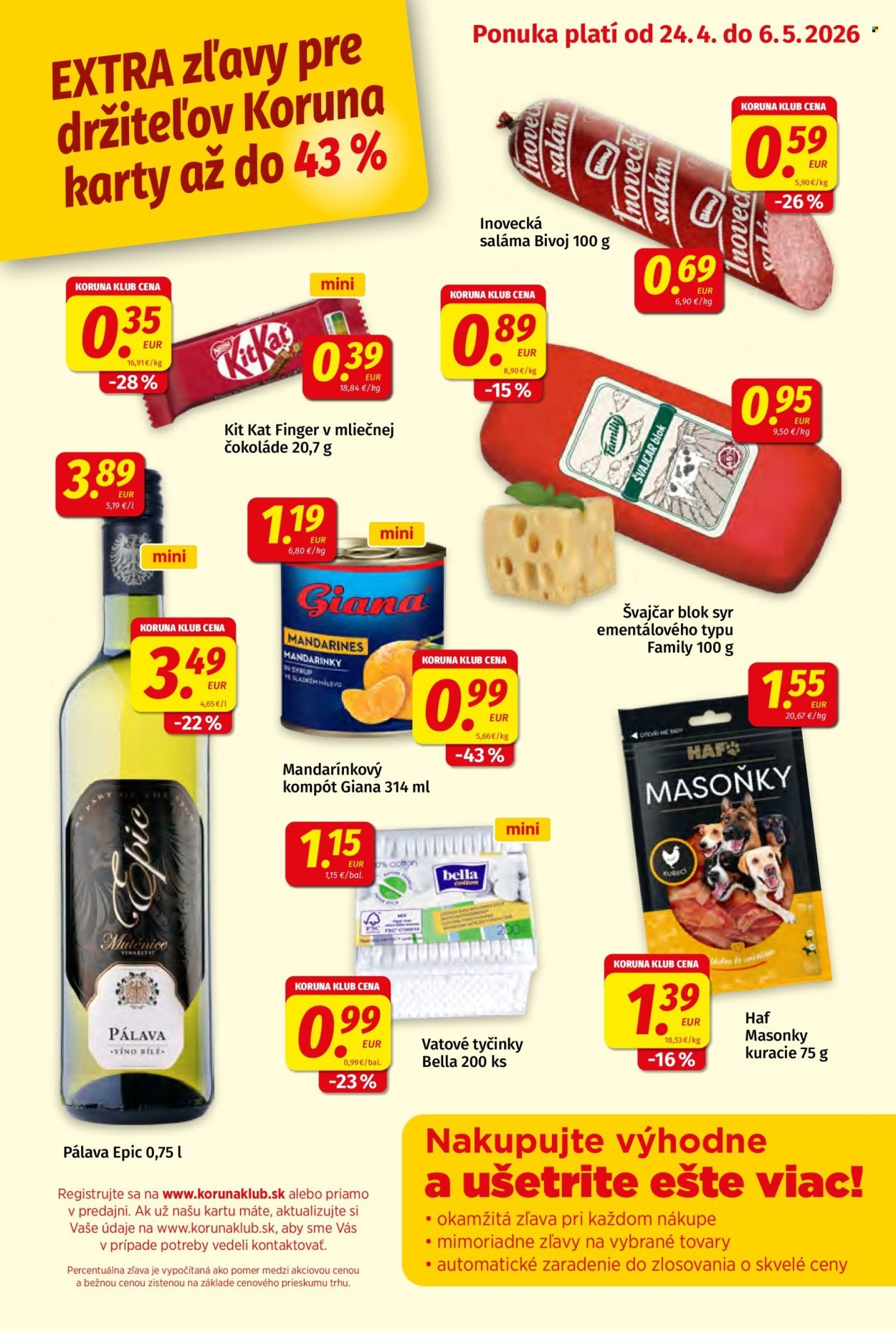 POTRAVINY KORUNA leták - Od piatka 24.4.2026 (2026-04-24 - 2026-05-06) | 1