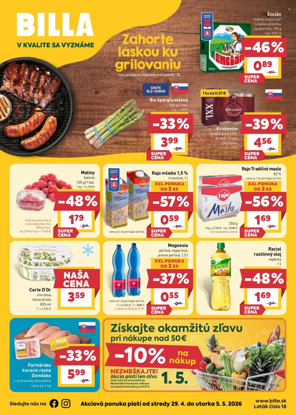 BILLA leták - Od stredy 29.4.2026 (2026-04-29 - 2026-05-05) | 1